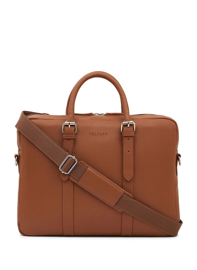 Velpaso Unisex Textured Laptop Messenger Bag - Image 1